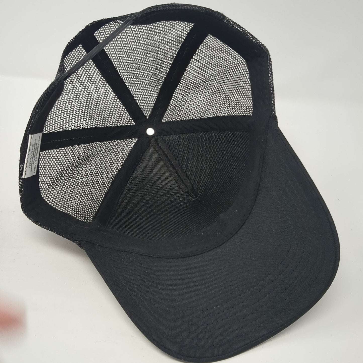 Mom Snapback Trucker Hat Black One Size Adjustable Mesh Back 6 Panel Polyester