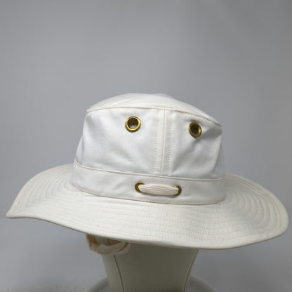 Tilley Orbit Boonie Hat White 7 1/4 Cotton Hemp Blend Wide Brim Made Canada