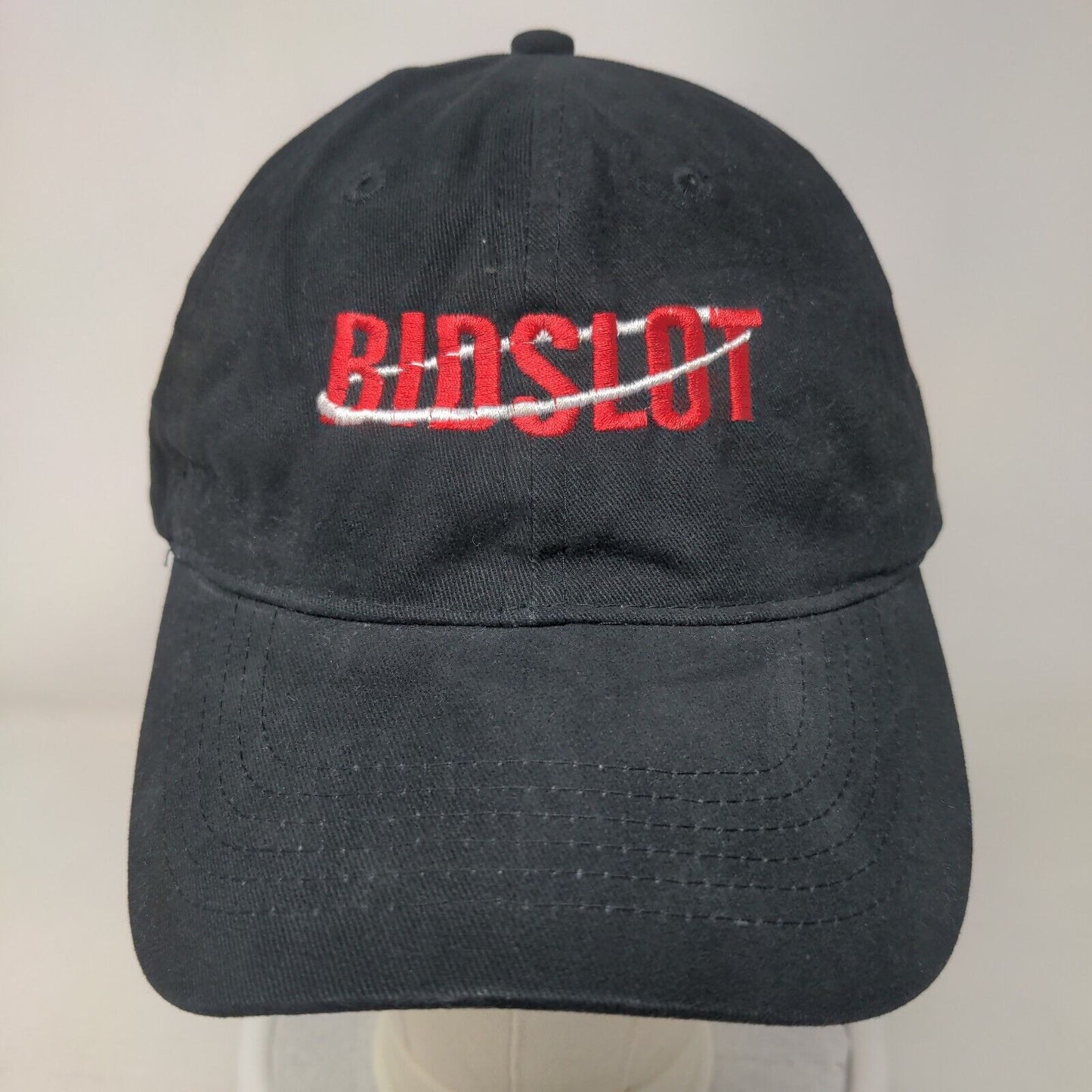 Bidslot Slideback Hat Black One Size Adjustable Embroidered Port & Company