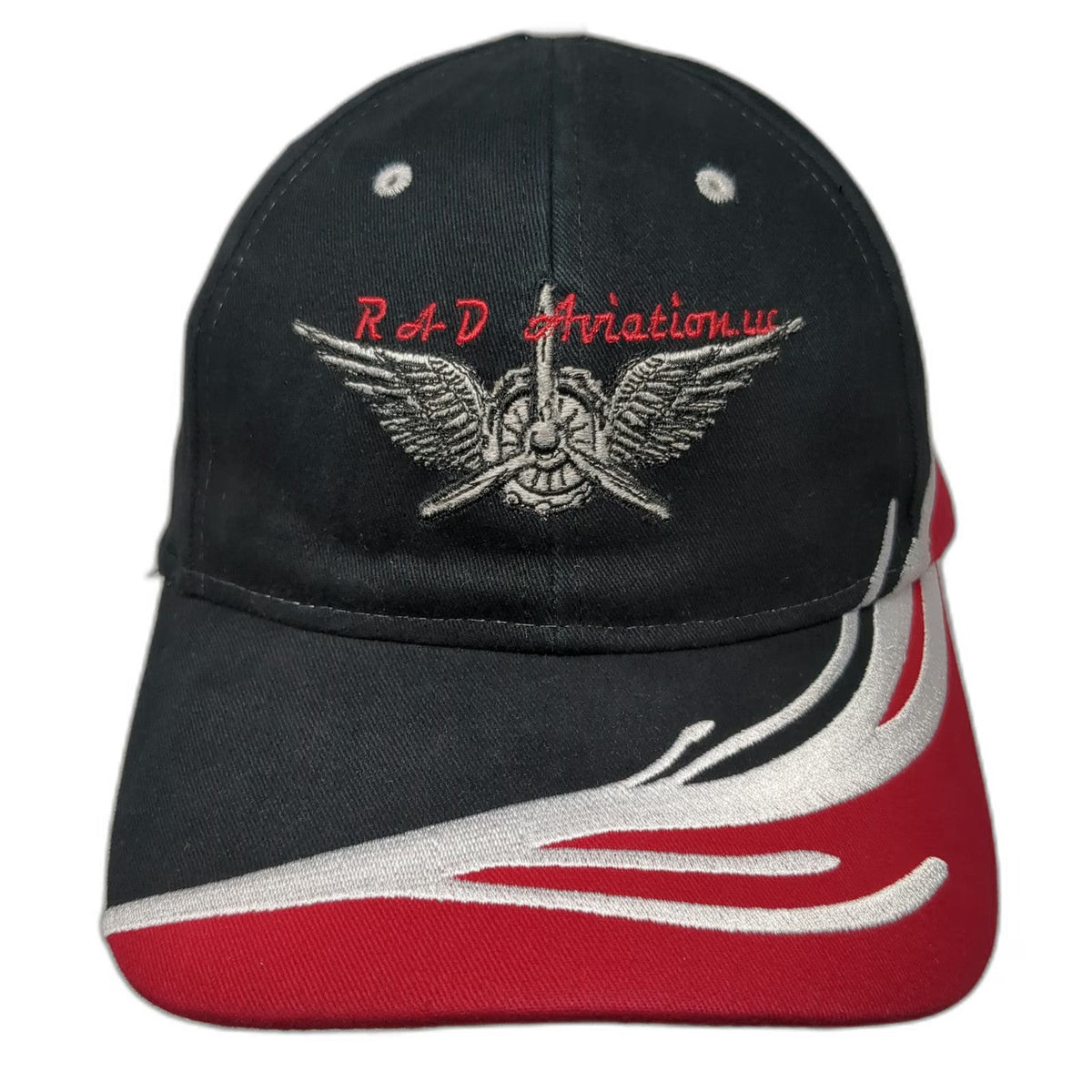 Otto Baseball Cap Black One Size Strapback RAD Aviation Lil Gunfighter N55CY Hat