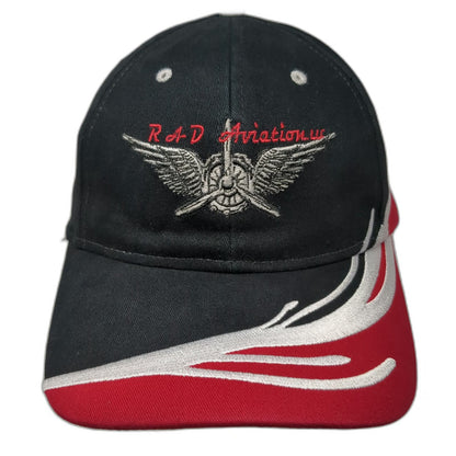Otto Baseball Cap Black One Size Strapback RAD Aviation Lil Gunfighter N55CY Hat