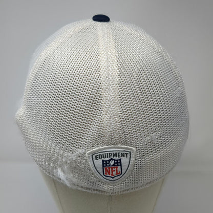 Dallas Cowboys NFL Reebok Cap White Blue XL Mesh Back Onfield Stretch Fit Logo