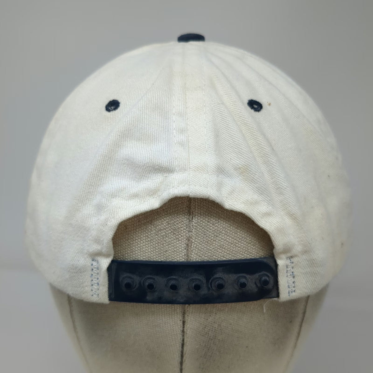 Noble Star Snapback Hat White Blue One Size Made in USA 6 Panel Embroidered