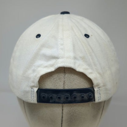 Noble Star Snapback Hat White Blue One Size Made in USA 6 Panel Embroidered