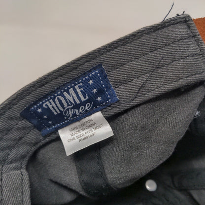 Home Texas Map Slideback Hat Gray OSFM Embroidered Adjustable 6 Panel
