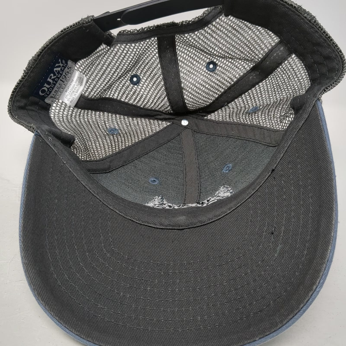 Ouray Sportswear Cycle Alaska Trucker Hat Blue One Size Snapback Mesh Juneau