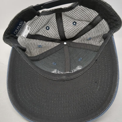 Ouray Sportswear Cycle Alaska Trucker Hat Blue One Size Snapback Mesh Juneau