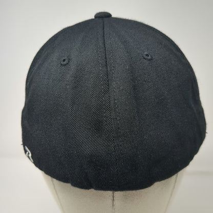 Richardson Baseball Cap Black XL DentTEC Flexfit Stretch Fit Hat Acrylic Wool