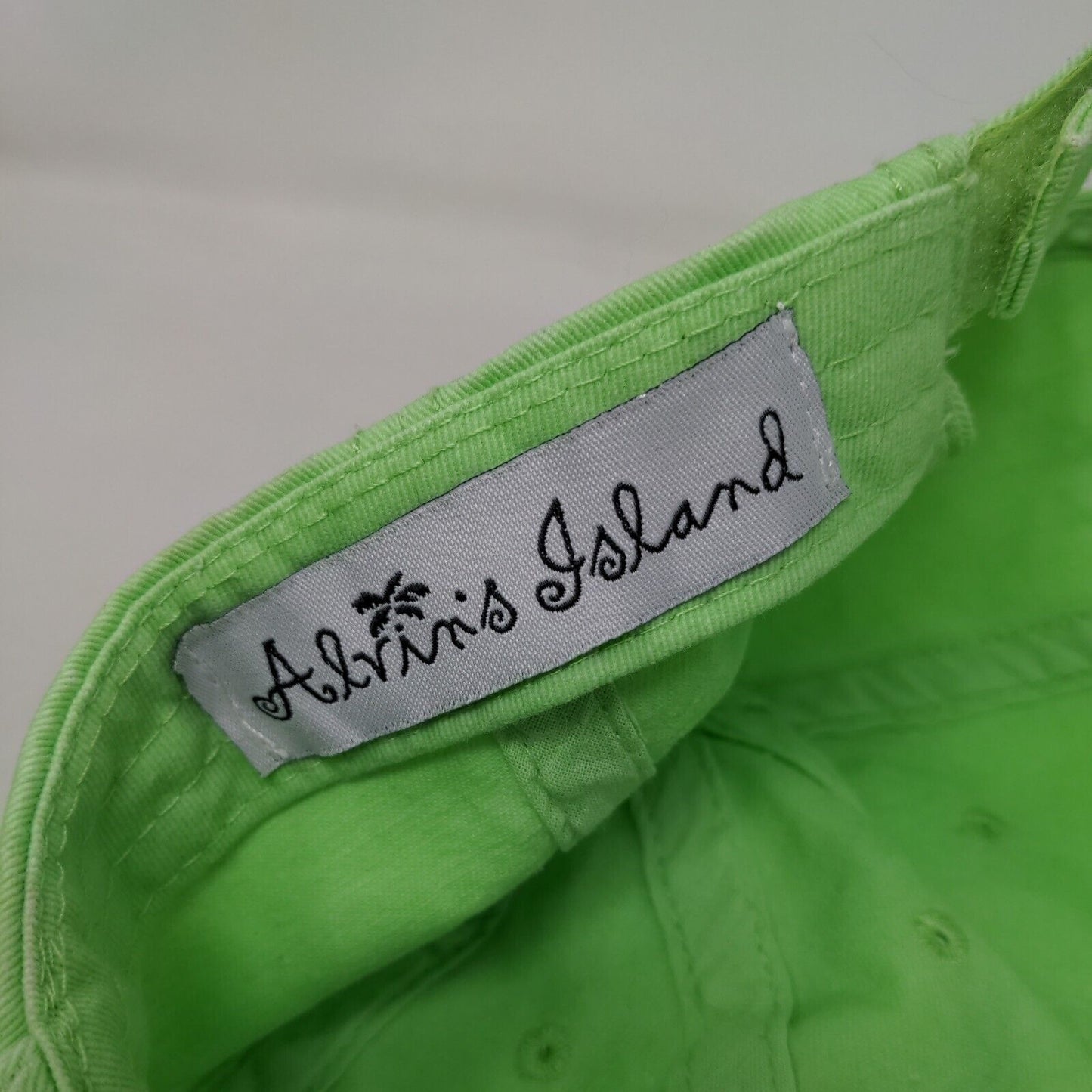 Marco Island Florida Strapback Hat Green One Size Adjustable Alvin's Island