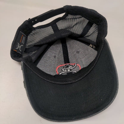 Get Your Hooey Snapback Mesh Back Trucker Hat Gray One Size Colorblock