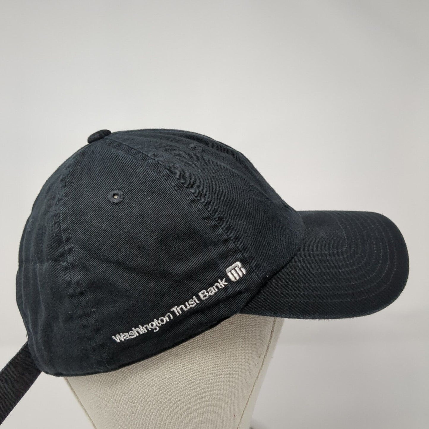 Adidas Washington Trust Bank Slideback Hat Black One Size Adjustable Embroidered