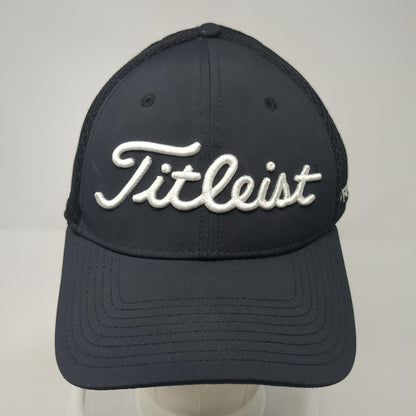 Titleist FJ Pro V1 Fitted Hat Black XL Embroidered Stretch New Era