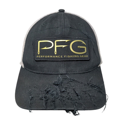 Columbia PFG Performance Fishing Gear Fitted Mesh Back Trucker Hat L/XL Black