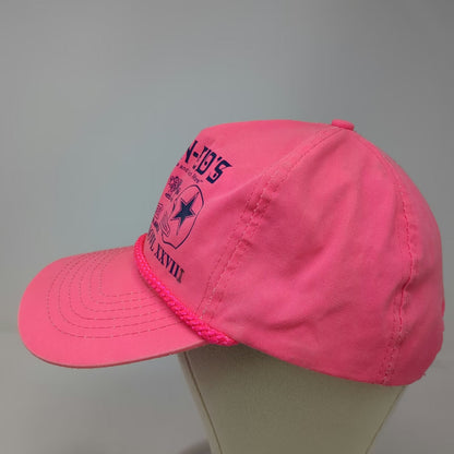 Otto Cap NFL Buffalo Bills Dallas Cowboys Super Bowl Pink 5 Panel Hat Vintage