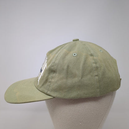 Staple The World Over Snapback Hat Green One Size Adjustable Embroidered Cotton