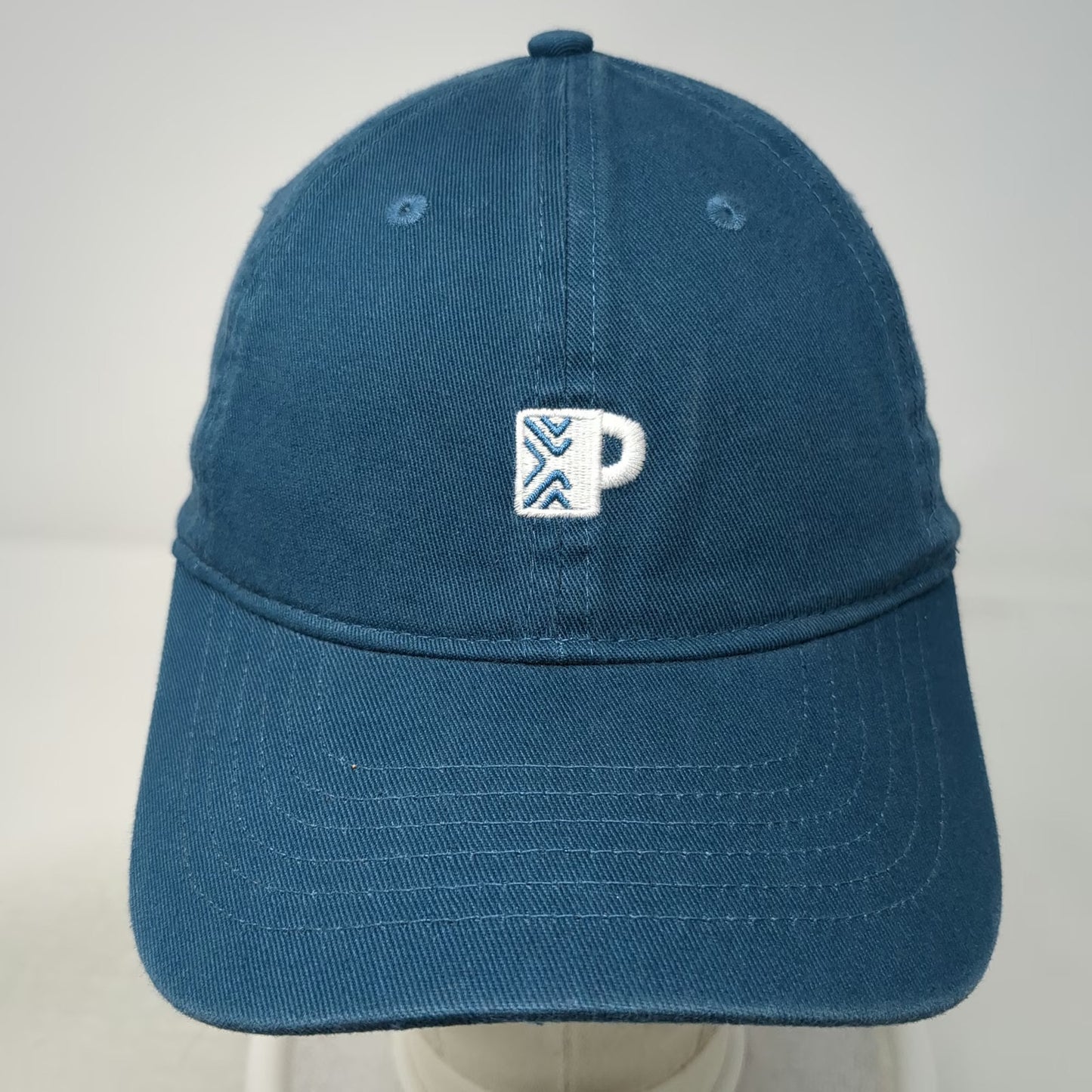 Peet's Coffee Baseball Cap Blue One Size Adjustable Cotton Slideback Hat Mug