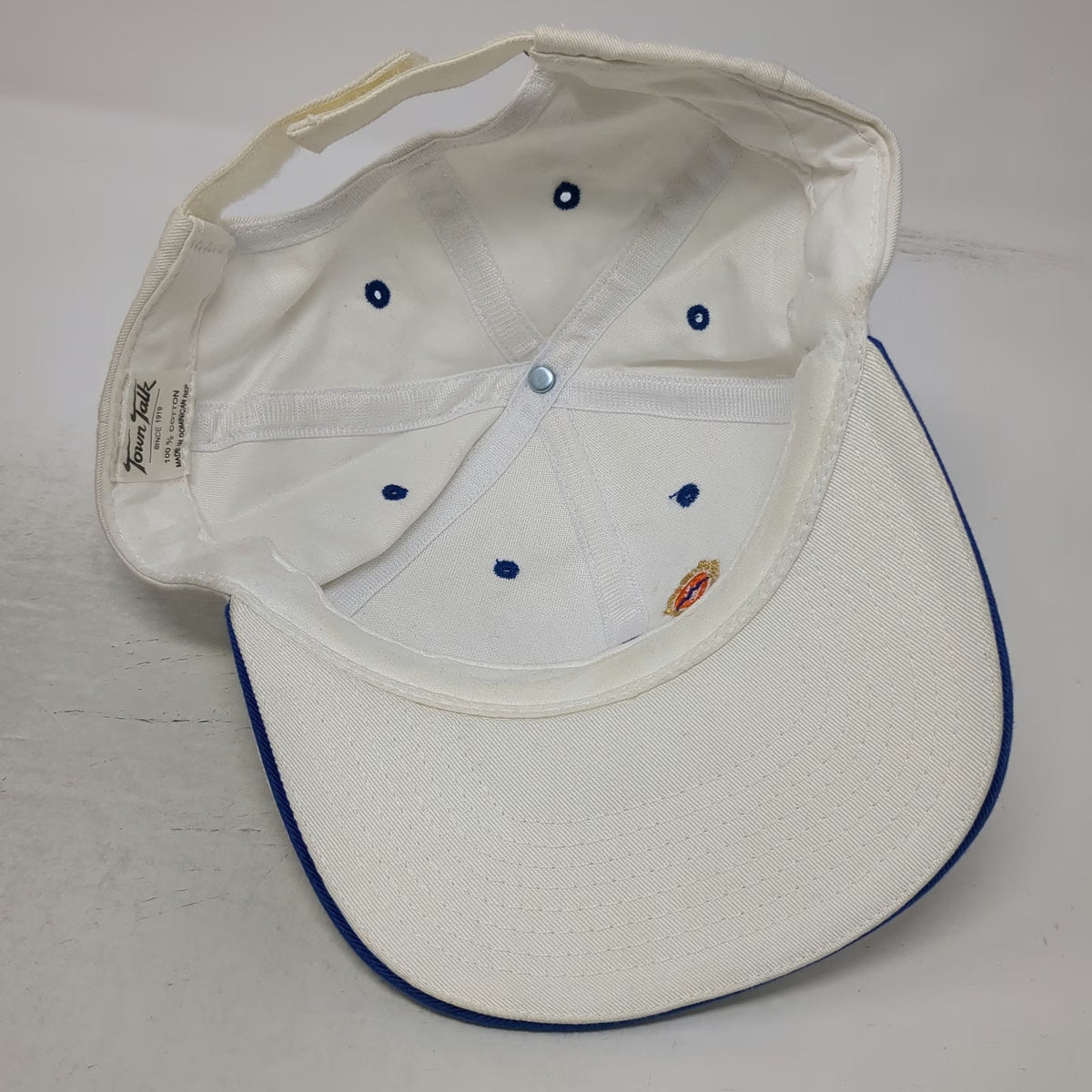 Town Talk SaddleBrooke White Baseball Cap One Size Strapback Mountain Logo Hat
