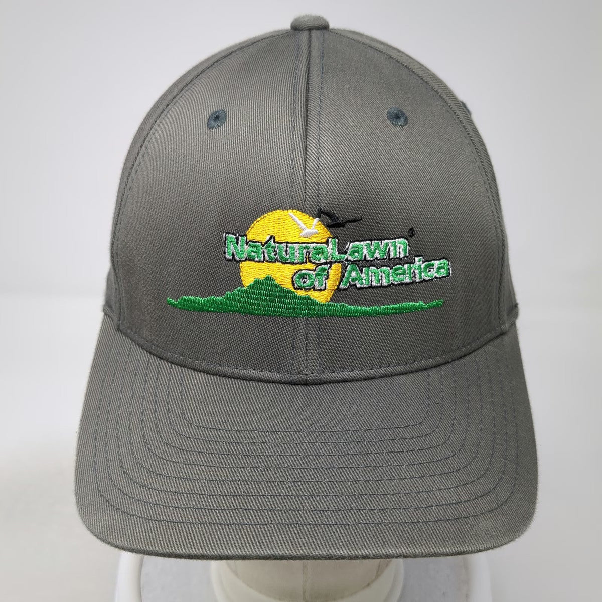 Port Authority NaturalLawn of America Gray XL Baseball Cap Flexfit Stretch Hat