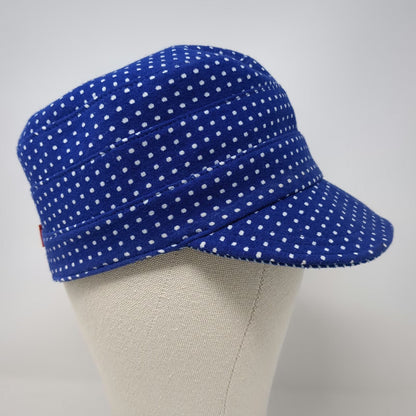 DC Shoes Army Cap Blue One Size Polka Dot Striped Lining Hat