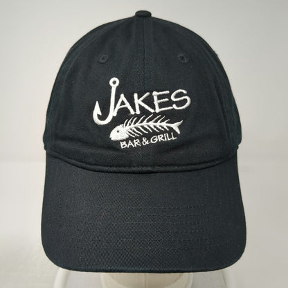 econscious Baseball Cap Black One Size Jakes Bar & Grill Fish Skeleton Hat