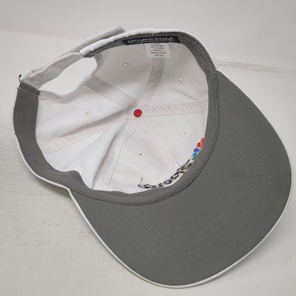 Imperial Baseball Cap White One Size NBC Sports Logo Recycled Polyester Hat