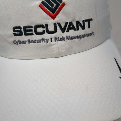 Nike Baseball Cap White OSFM Golf Dri-Fit Secuvant Cyber Security Hat Strapback