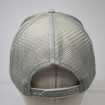 Nissin Gray Trucker Hat One Size Round River Conservation Studies Mesh Snapback