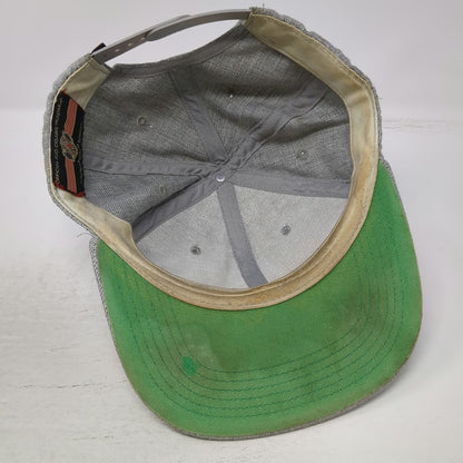 AVO Cigars Snapback Hat Gray OS Syncro Fogata Edition Green Underbrim Patch