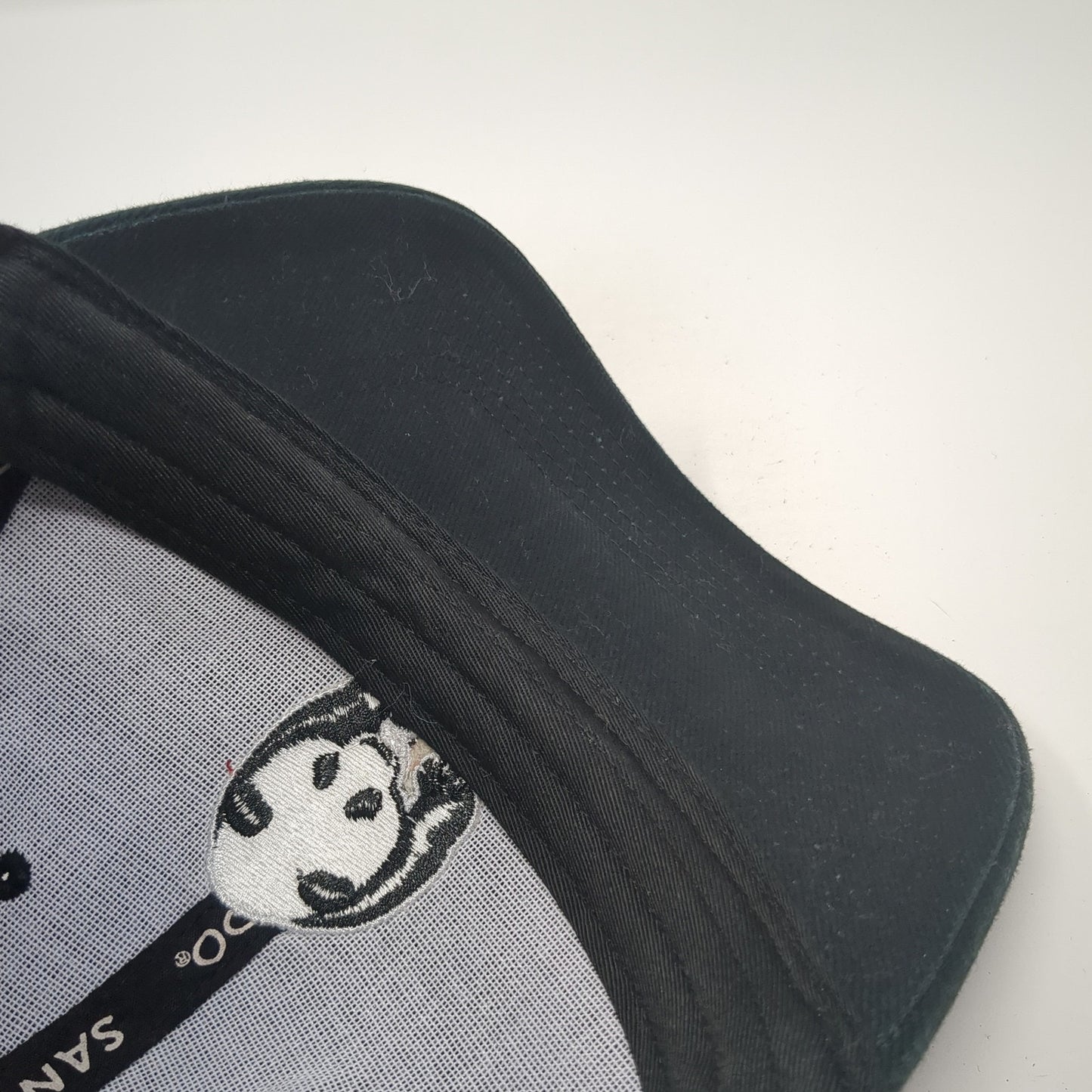 Panda San Diego Zoo Slideback Hat Black One Size Adjustable Embroidered