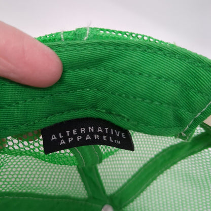 Riverwear Snapback Trucker Hat Green One Size Adjustable Mesh Back Alternative