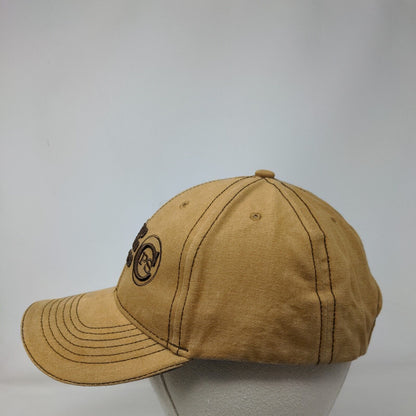 Crop Production Services Strapback Hat Tan One Size Embroidered Kimberly