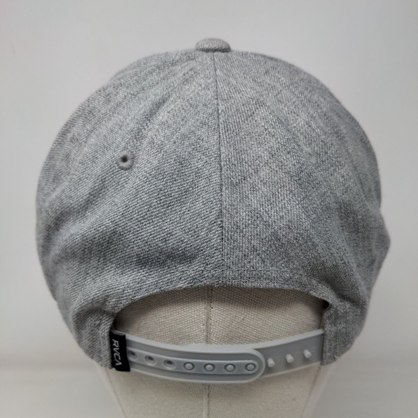 RVCA Snapback Hat Multi Mid Fit Leather Patch Colorblock Vent Holes