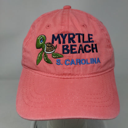 Myrtle Beach S. Carolina Kids Strapback Hat Pink OSFM Adjustable Embroidered