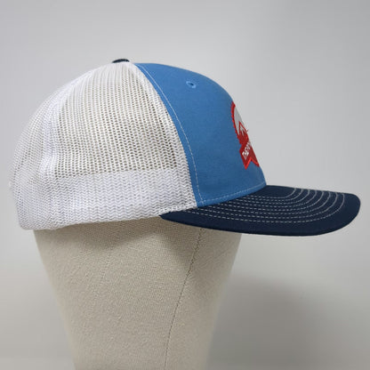 Richardson Trucker Hat Blue One Size The Powerhouse Mountains Mesh Snapback Cap