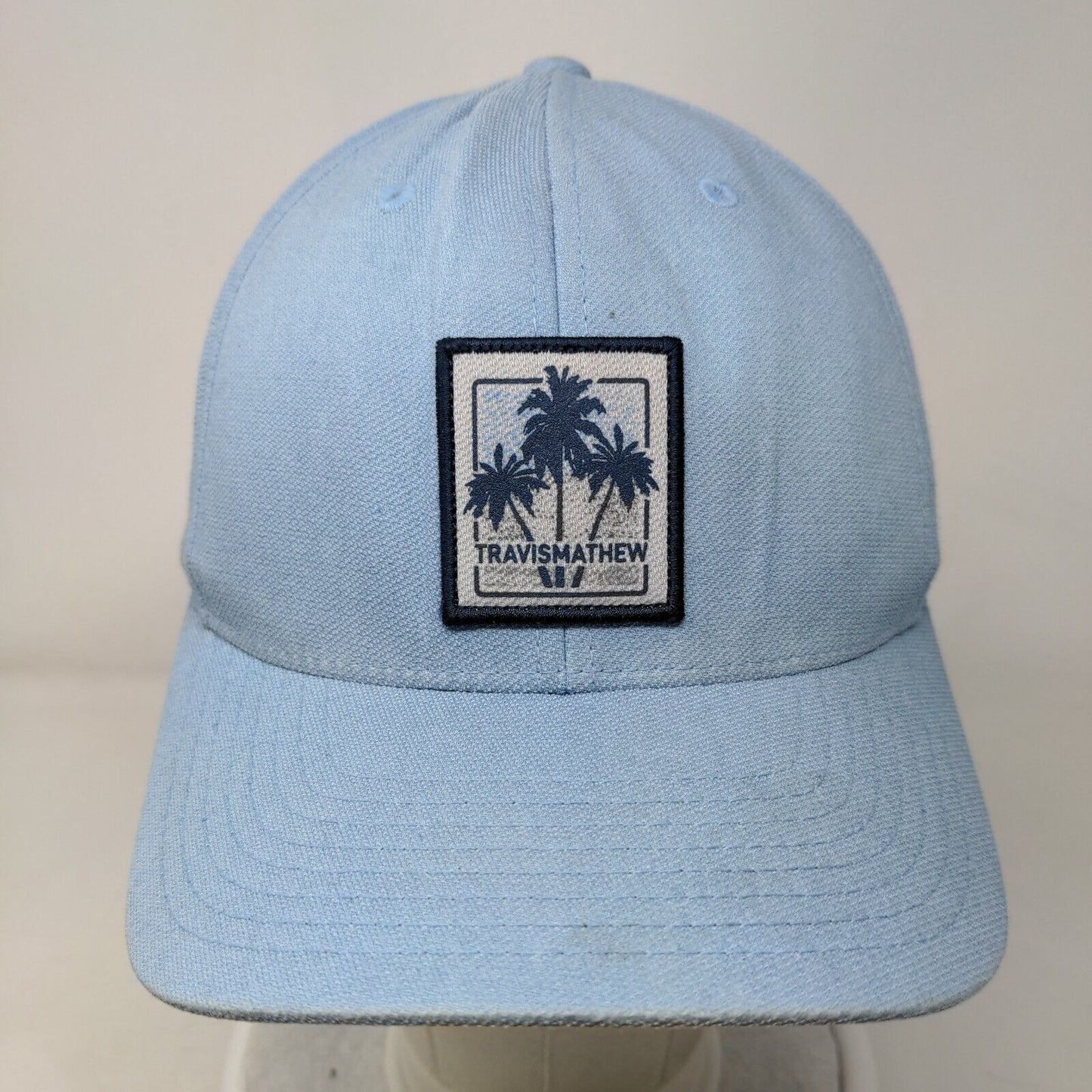 Travis Mathew Patch Snapback Hat Blue One Size Yupoong Flexfit 110