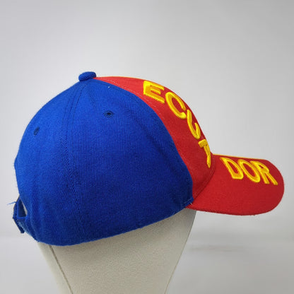 Baseball Cap Blue Red Yellow One Size Ecuador Embroidery Strapback Flag Hat