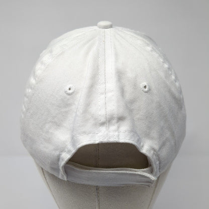 Impact Group Strapback Hat White One Size Adjustable Embroidered Port & Company