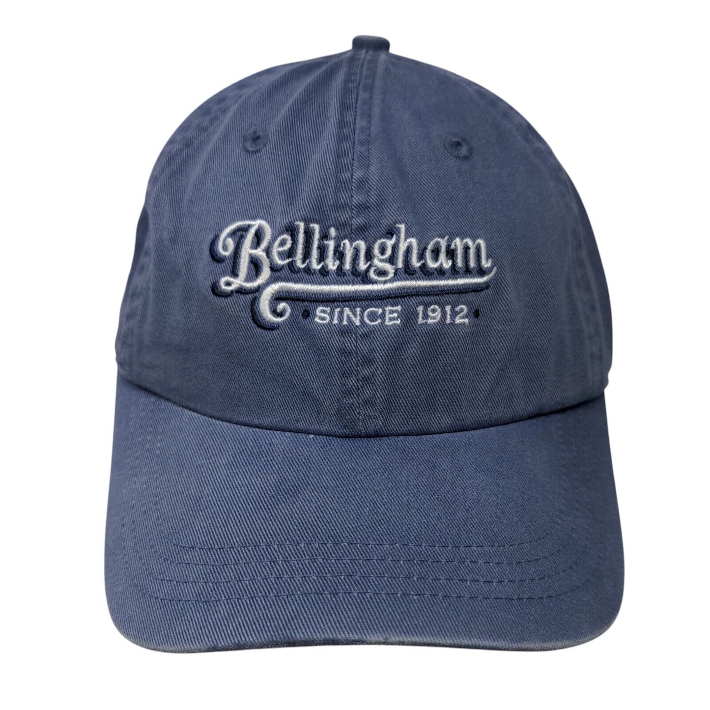 Bellingham Since 1912 Slideback Hat Blue One Size Adjustable Embroidered Ahead