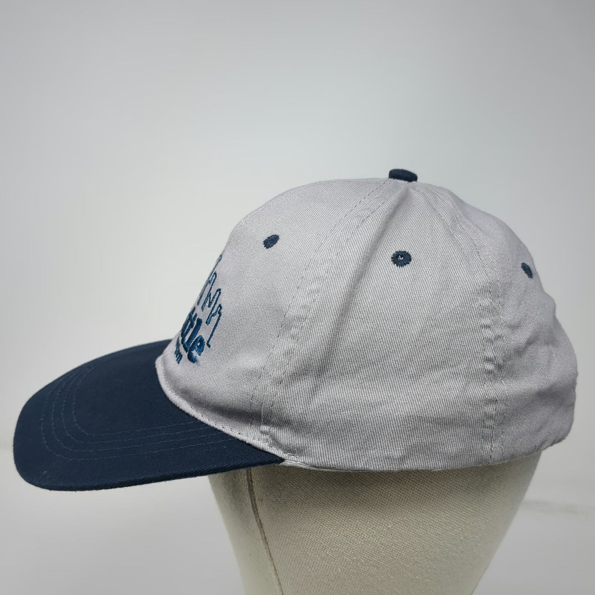 Seattle Shirt Company Baseball Cap Gray Blue One Size Skyline Space Needle Hat