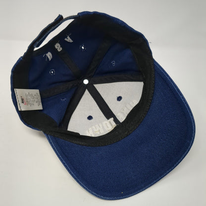 Nike Town Strapback Hat Blue One Size Adjustable USA Swoosh Embroidered