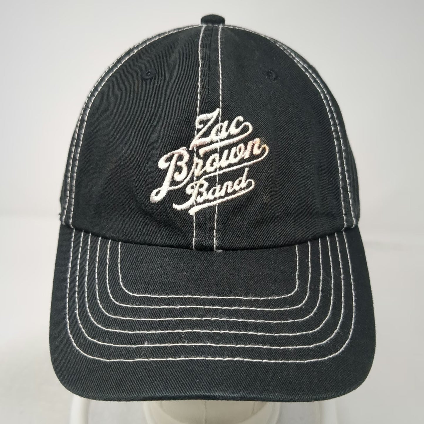 Hit Wear Zac Brown Band Baseball Cap Black White One Size Contrast Stitching hat