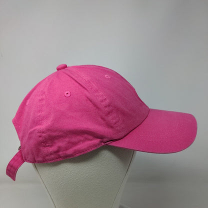 Unbranded Slideback Hat Pink One Size Adjustable Solid 6 Panel Blank