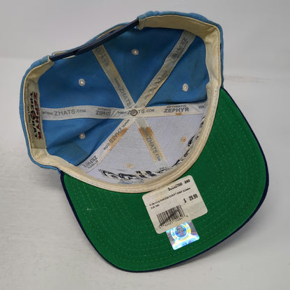 North Carolina Tar Heels NCAA Zephyr Snapback Hat Blue One Size Flat Brim Ram