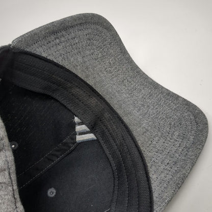 Adidas Baseball Cap Gray One Size Slideback Logo Cotton Strapback Hat Sport