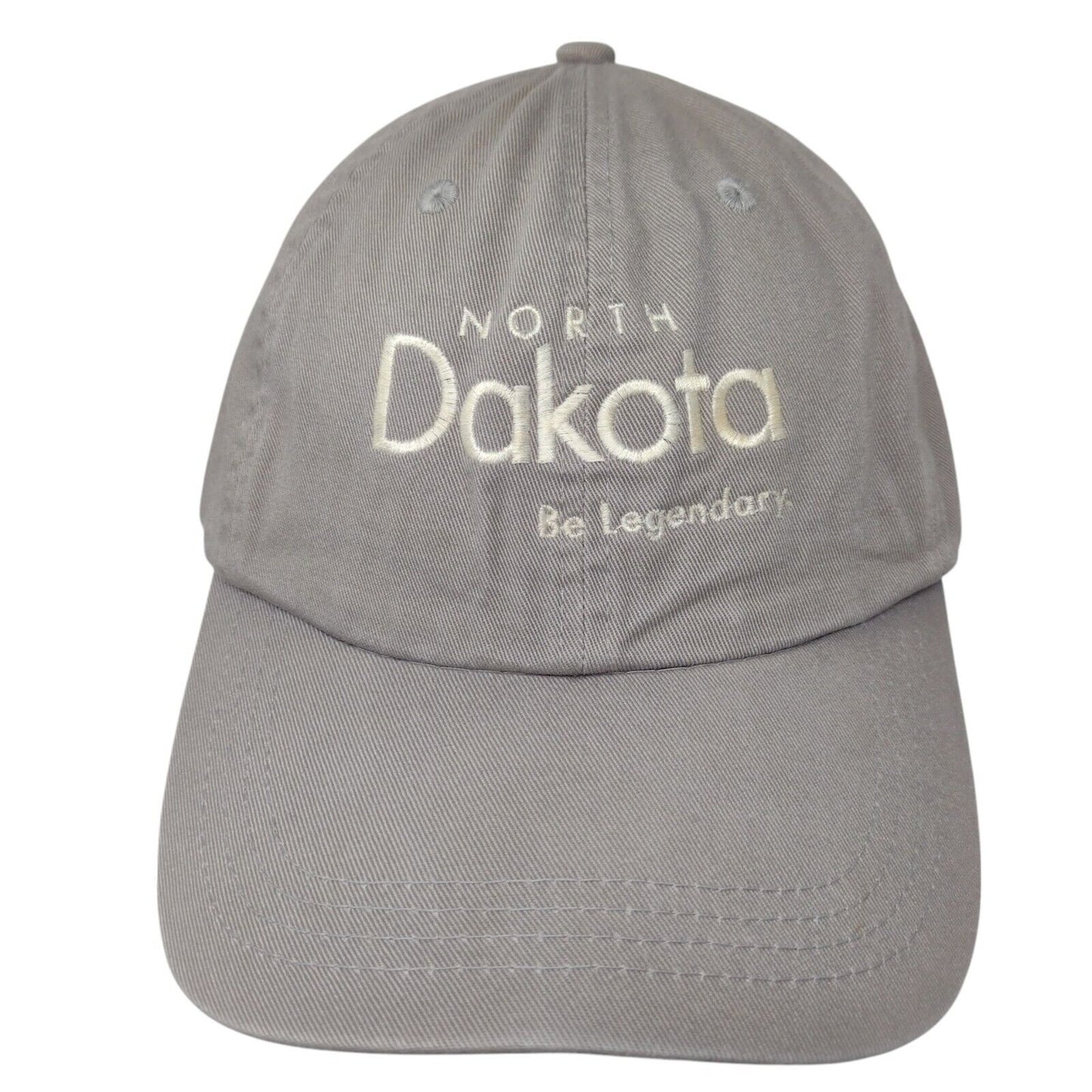 North Dakota Be Legendary Slideback Hat Gray OSFA Adjustable Paramount