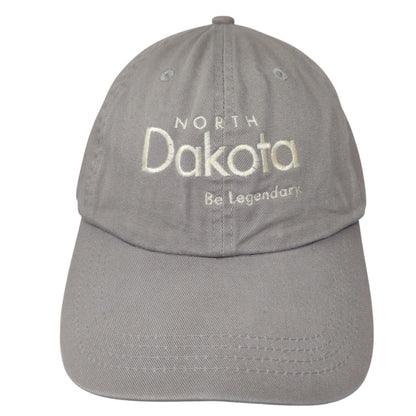 North Dakota Be Legendary Slideback Hat Gray OSFA Adjustable Paramount