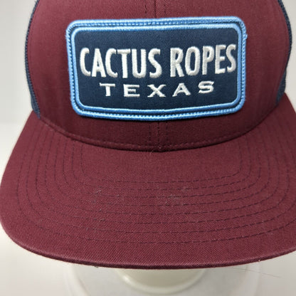 Cactus Ropes Texas Snapback Trucker Hat Multicolor OS Adjustable Mesh Hooey