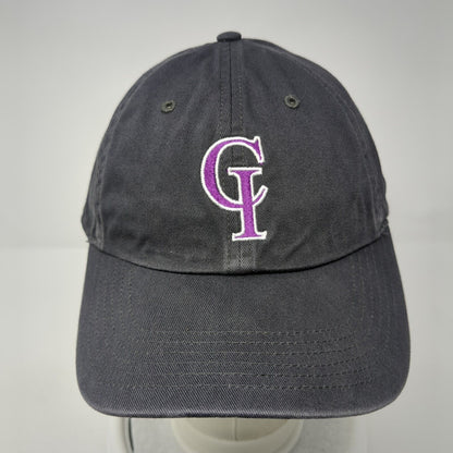 Letter CI Slideback Hat Gray M/L Adjustable Solid 6 Panel Richardson