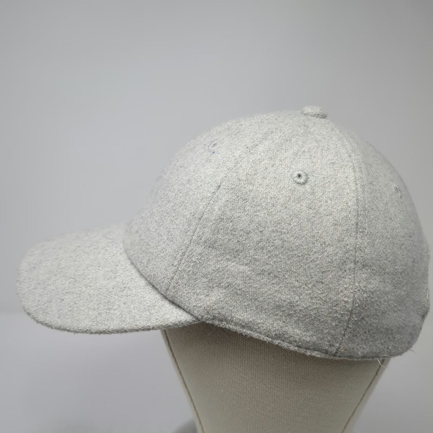 Aeropostale Baseball Cap Gray One Size Wool Blend Adjustable Slideback Hat