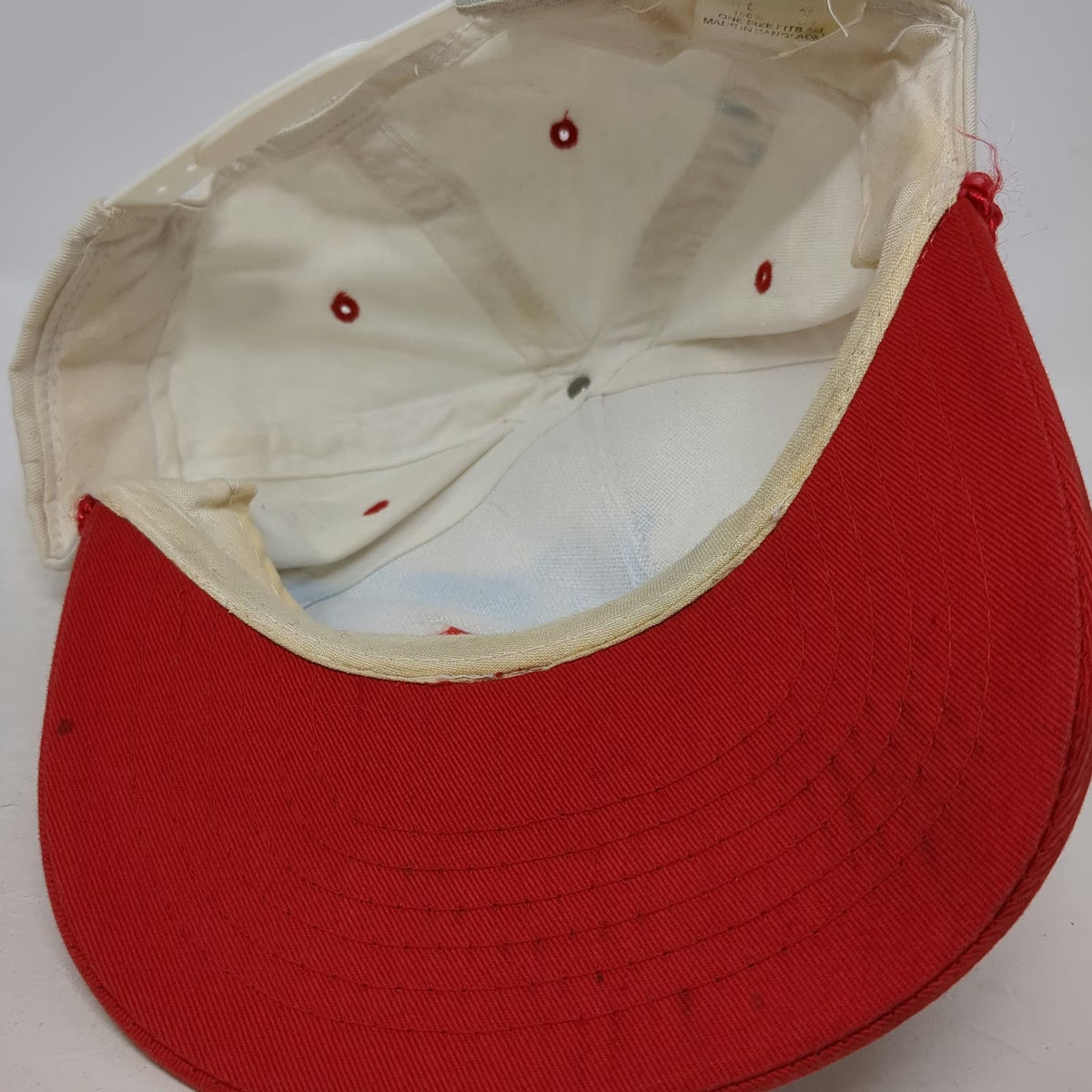 Max Herbold Inc 5 Panel Hat Red White One Size Rope Snapback Corporate Logo